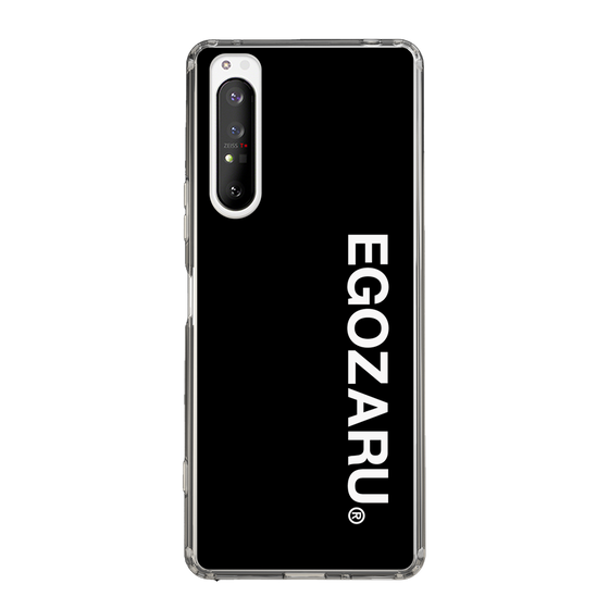 スリムプロテクションケース［ EGOZARU - ベーシックロゴ バーティカル ］