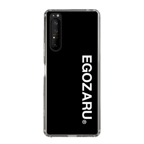 スリムプロテクションケース［ EGOZARU - ベーシックロゴ バーティカル ］