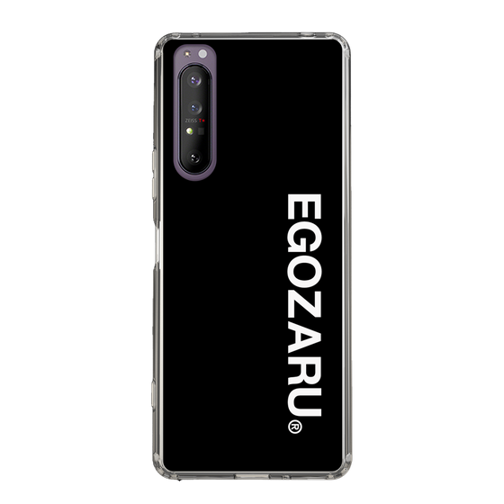 スリムプロテクションケース［ EGOZARU - ベーシックロゴ バーティカル ］