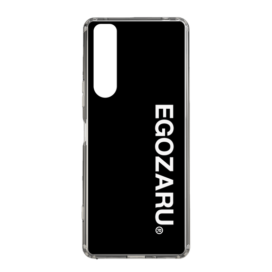 スリムプロテクションケース［ EGOZARU - ベーシックロゴ バーティカル ］