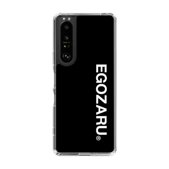 スリムプロテクションケース［ EGOZARU - ベーシックロゴ バーティカル ］