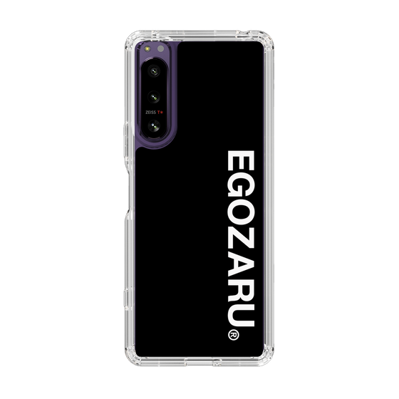 スリムプロテクションケース［ EGOZARU - ベーシックロゴ バーティカル ］