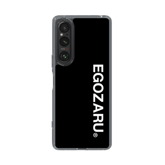 スリムプロテクションケース［ EGOZARU - ベーシックロゴ バーティカル ］