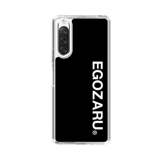 スリムプロテクションケース［ EGOZARU - ベーシックロゴ バーティカル ］