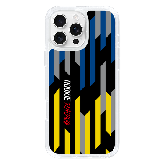 スリムプロテクションケース［ ルーキーレーシング - ジオメトリック - ブラック ］