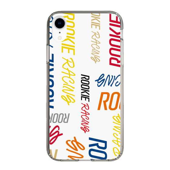 スリムプロテクションケース［ ルーキーレーシング - カラフルロゴ - ホワイト ］