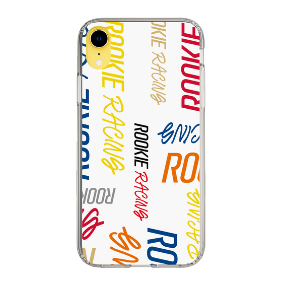 スリムプロテクションケース［ ルーキーレーシング - カラフルロゴ - ホワイト ］