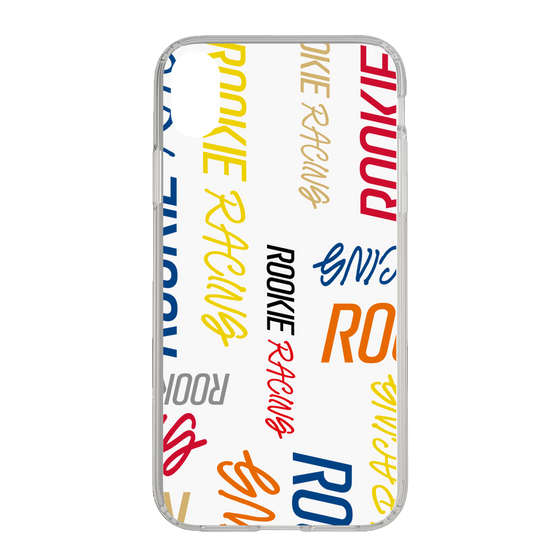 スリムプロテクションケース［ ルーキーレーシング - カラフルロゴ - ホワイト ］