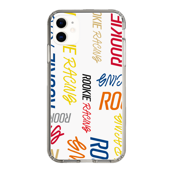 スリムプロテクションケース［ ルーキーレーシング - カラフルロゴ - ホワイト ］