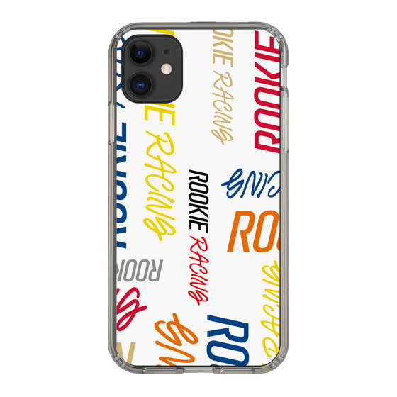 スリムプロテクションケース［ ルーキーレーシング - カラフルロゴ - ホワイト ］