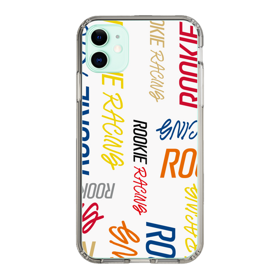 スリムプロテクションケース［ ルーキーレーシング - カラフルロゴ - ホワイト ］