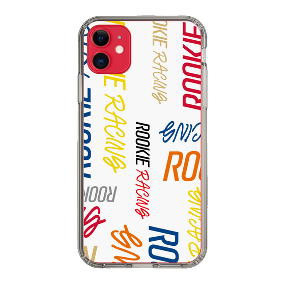 スリムプロテクションケース［ ルーキーレーシング - カラフルロゴ - ホワイト ］