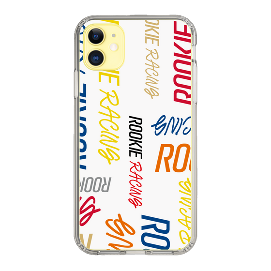 スリムプロテクションケース［ ルーキーレーシング - カラフルロゴ - ホワイト ］