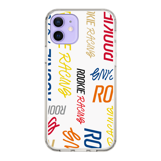 スリムプロテクションケース［ ルーキーレーシング - カラフルロゴ - ホワイト ］