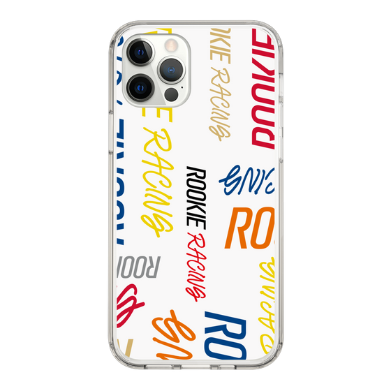 スリムプロテクションケース［ ルーキーレーシング - カラフルロゴ - ホワイト ］