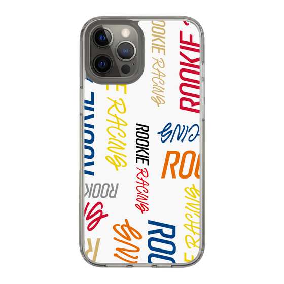 スリムプロテクションケース［ ルーキーレーシング - カラフルロゴ - ホワイト ］