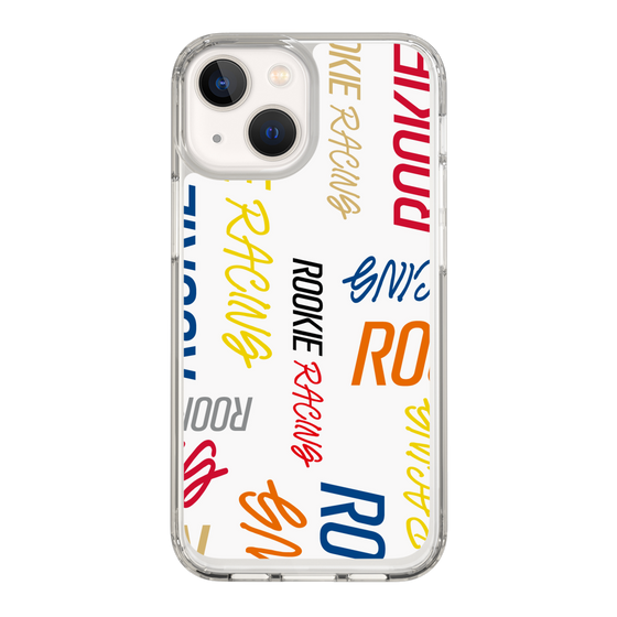 スリムプロテクションケース［ ルーキーレーシング - カラフルロゴ - ホワイト ］