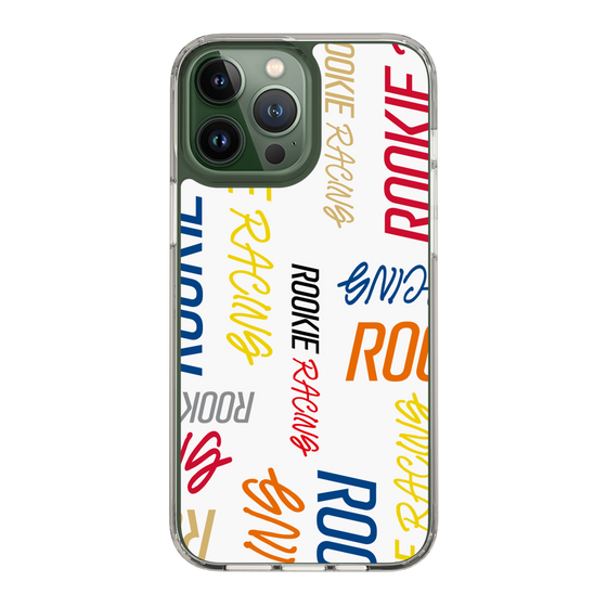 スリムプロテクションケース［ ルーキーレーシング - カラフルロゴ - ホワイト ］