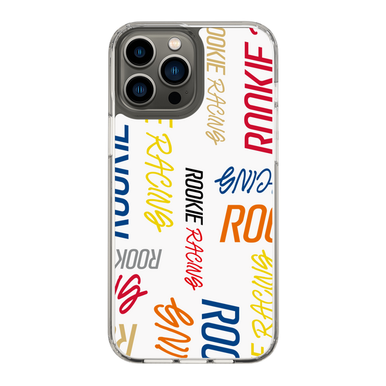 スリムプロテクションケース［ ルーキーレーシング - カラフルロゴ - ホワイト ］