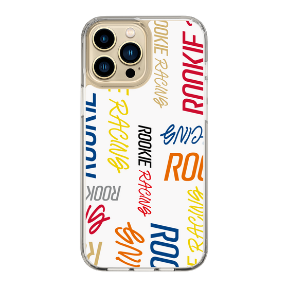 スリムプロテクションケース［ ルーキーレーシング - カラフルロゴ - ホワイト ］