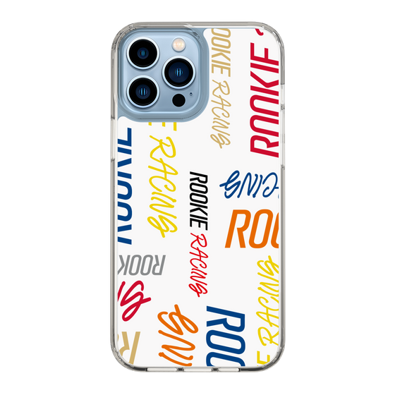 スリムプロテクションケース［ ルーキーレーシング - カラフルロゴ - ホワイト ］