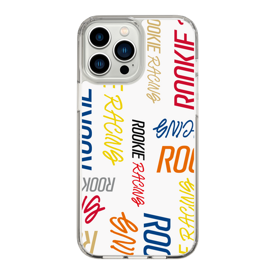 スリムプロテクションケース［ ルーキーレーシング - カラフルロゴ - ホワイト ］