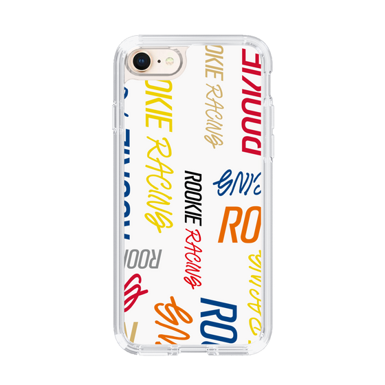 スリムプロテクションケース［ ルーキーレーシング - カラフルロゴ - ホワイト ］