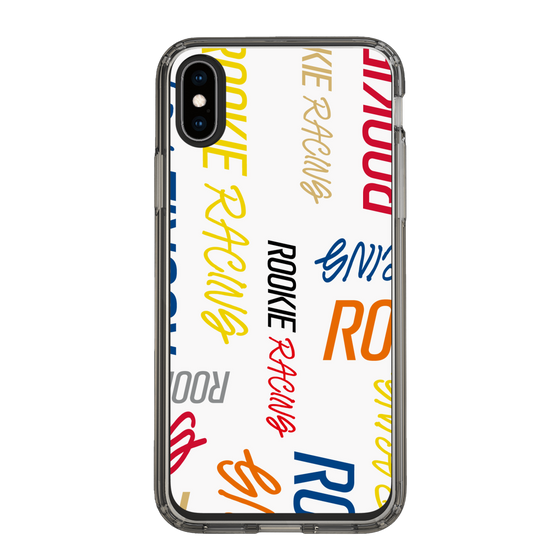 スリムプロテクションケース［ ルーキーレーシング - カラフルロゴ - ホワイト ］