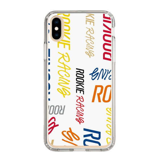 スリムプロテクションケース［ ルーキーレーシング - カラフルロゴ - ホワイト ］