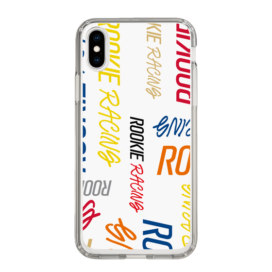 スリムプロテクションケース［ ルーキーレーシング - カラフルロゴ - ホワイト ］