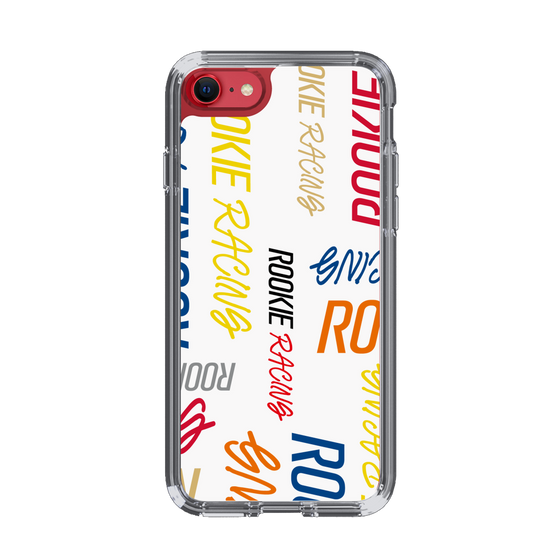 スリムプロテクションケース［ ルーキーレーシング - カラフルロゴ - ホワイト ］