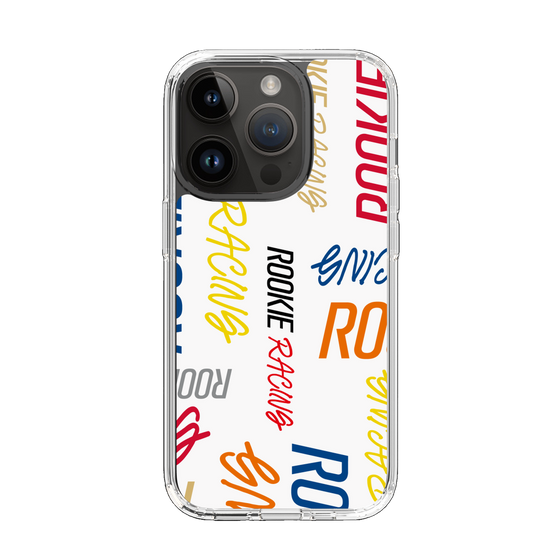 スリムプロテクションケース［ ルーキーレーシング - カラフルロゴ - ホワイト ］