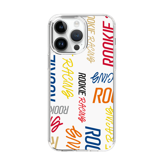 スリムプロテクションケース［ ルーキーレーシング - カラフルロゴ - ホワイト ］