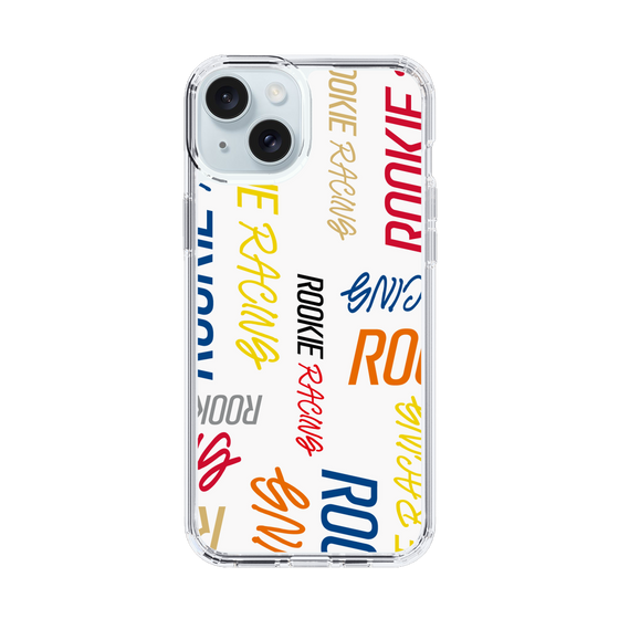 スリムプロテクションケース［ ルーキーレーシング - カラフルロゴ - ホワイト ］