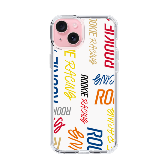 スリムプロテクションケース［ ルーキーレーシング - カラフルロゴ - ホワイト ］