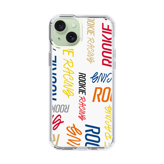 スリムプロテクションケース［ ルーキーレーシング - カラフルロゴ - ホワイト ］