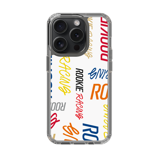 スリムプロテクションケース［ ルーキーレーシング - カラフルロゴ - ホワイト ］