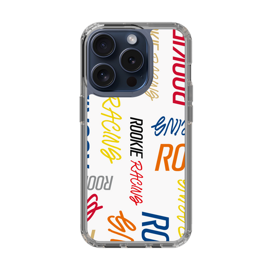 スリムプロテクションケース［ ルーキーレーシング - カラフルロゴ - ホワイト ］