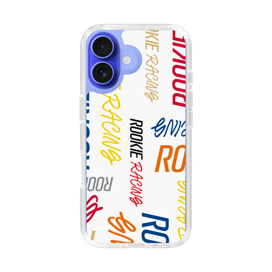 スリムプロテクションケース［ ルーキーレーシング - カラフルロゴ - ホワイト ］