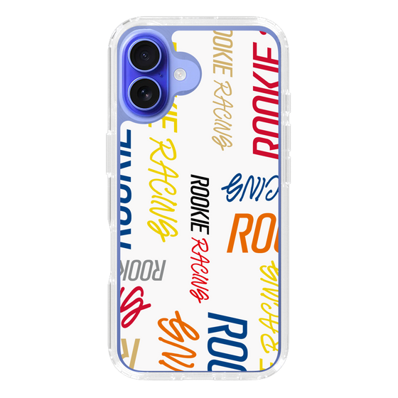 スリムプロテクションケース［ ルーキーレーシング - カラフルロゴ - ホワイト ］