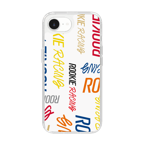 スリムプロテクションケース［ ルーキーレーシング - カラフルロゴ - ホワイト ］