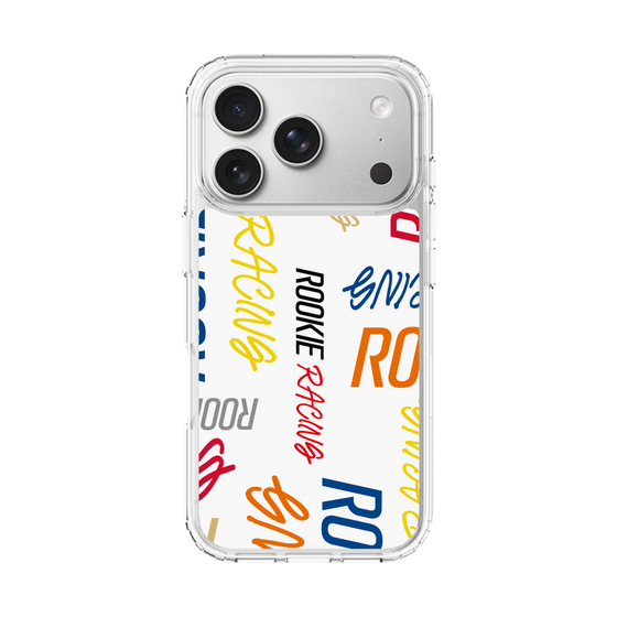 スリムプロテクションケース［ ルーキーレーシング - カラフルロゴ - ホワイト ］