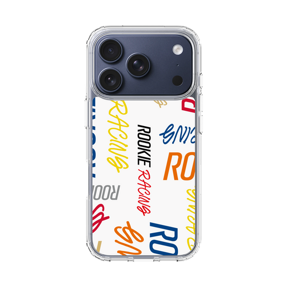 スリムプロテクションケース［ ルーキーレーシング - カラフルロゴ - ホワイト ］