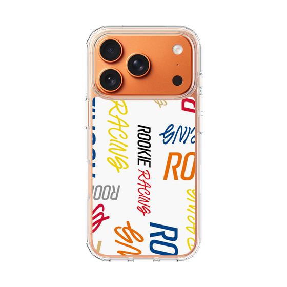 スリムプロテクションケース［ ルーキーレーシング - カラフルロゴ - ホワイト ］