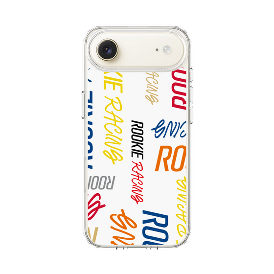 スリムプロテクションケース［ ルーキーレーシング - カラフルロゴ - ホワイト ］