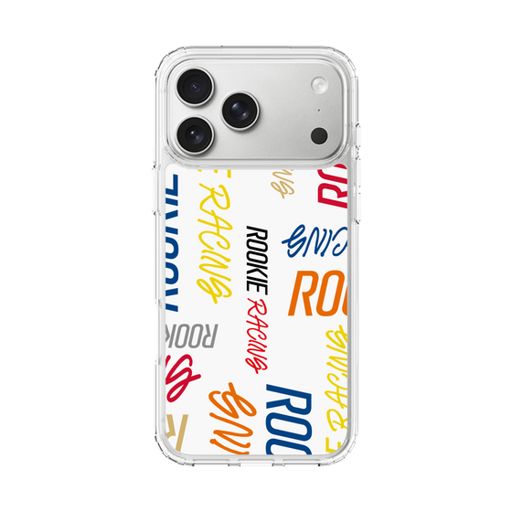 スリムプロテクションケース［ ルーキーレーシング - カラフルロゴ - ホワイト ］