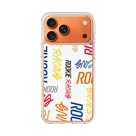 スリムプロテクションケース［ ルーキーレーシング - カラフルロゴ - ホワイト ］