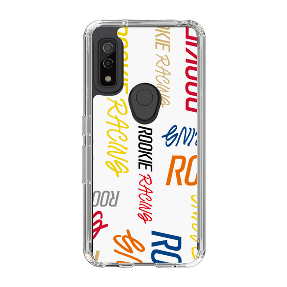 スリムプロテクションケース［ ルーキーレーシング - カラフルロゴ - ホワイト ］