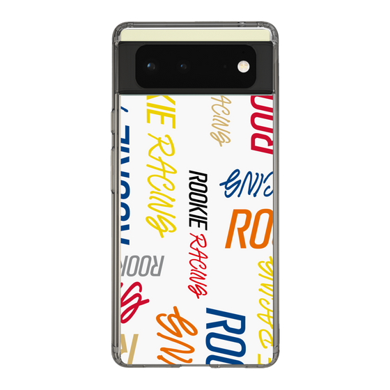 スリムプロテクションケース［ ルーキーレーシング - カラフルロゴ - ホワイト ］