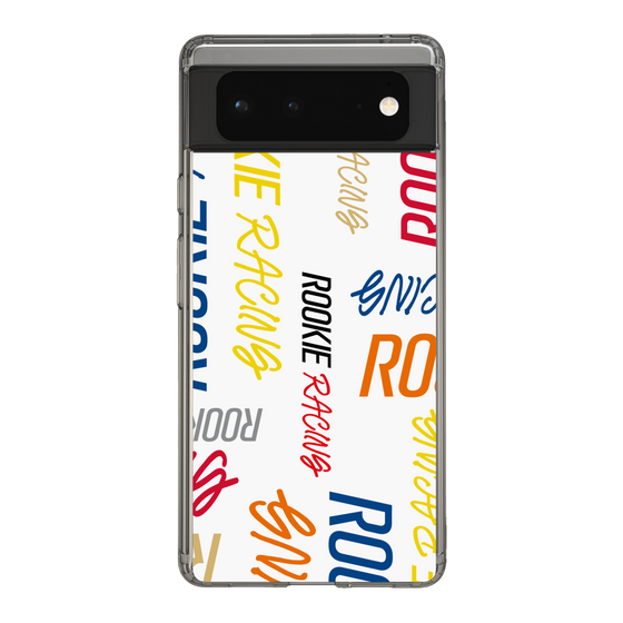 スリムプロテクションケース［ ルーキーレーシング - カラフルロゴ - ホワイト ］